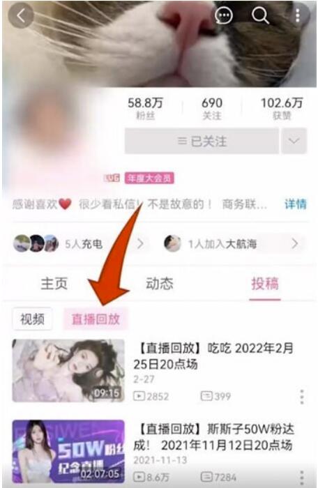 b站直播如何看回看-b站回放直播如何看