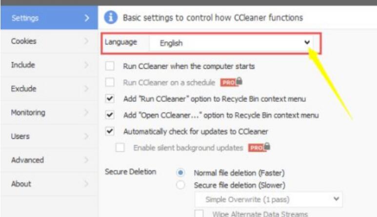 ccleaner如何设置中文版？ccleaner中文设定实例教程