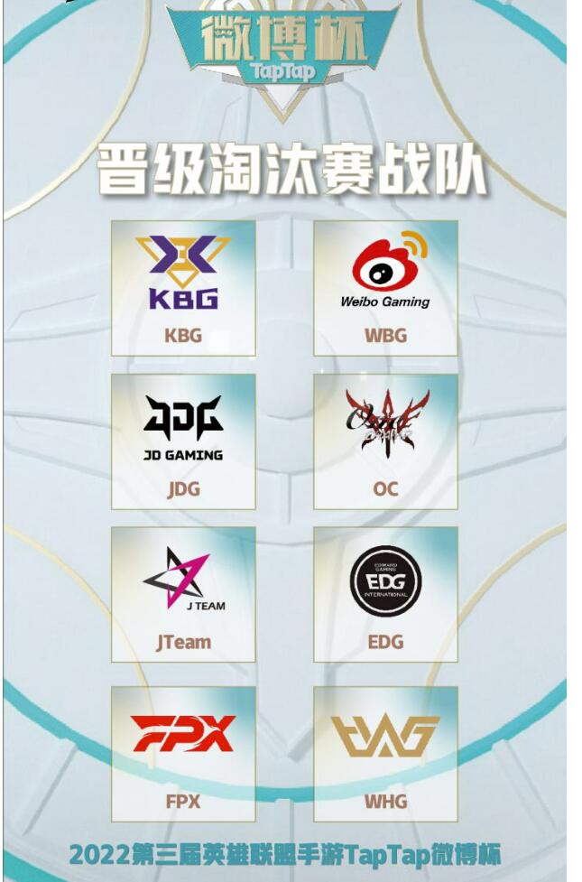 第三届英雄联盟手游游戏TapTap微博杯决赛重磅来袭