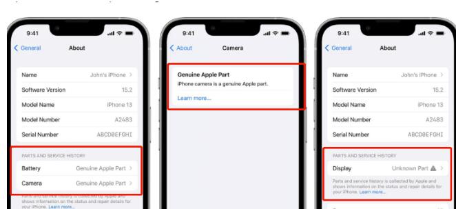 iPhone如何查询检修零件是否真品?苹果ios15.2维修记录零件正品查询详细介绍