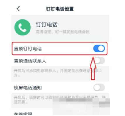 钉钉怎么置顶钉钉电话?钉钉顶置钉钉电话教程