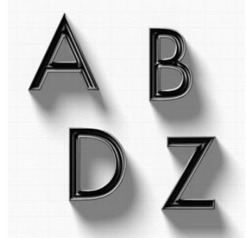 在PS中制作出立体阴影文字效果的实际操作流程
