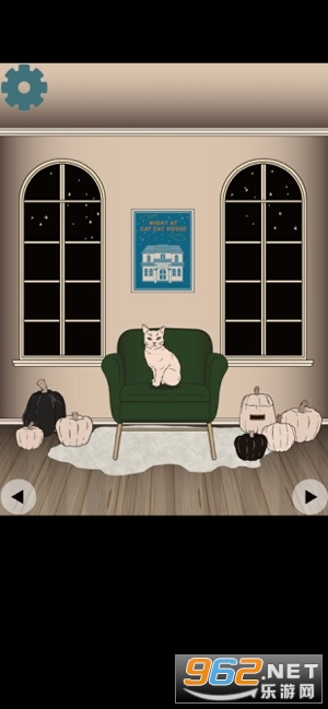 night at cat cat house游戏(逃脱深夜猫咪屋) v1.0截图0