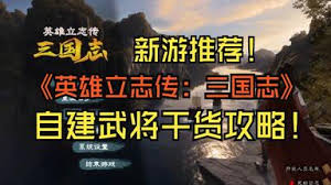 三国志自建武将的逆袭秘诀：一个小白如何用独特策略打造不败战神？